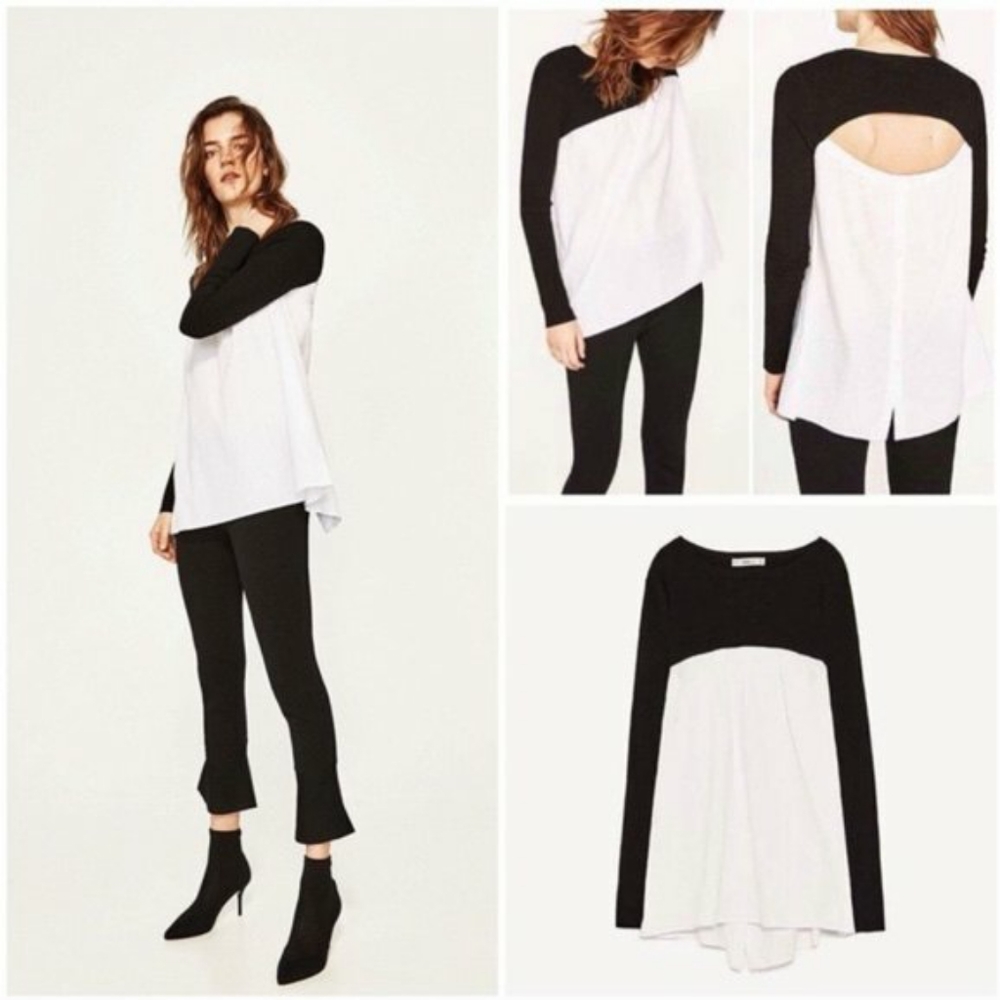 ZARA Open Back Top